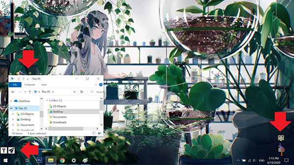 Sử dụng giao diện Meadow thân thiện với thiên nhiên trên desktop