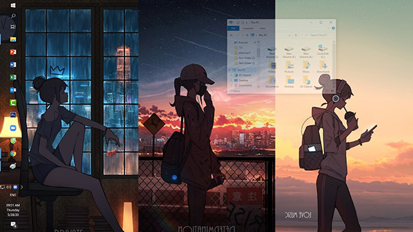 Biến hóa thư mục và ứng dụng thành trong suốt