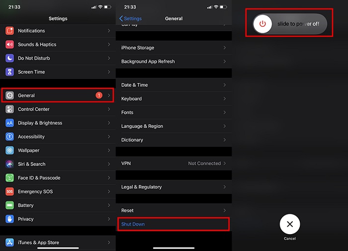 Khởi động lại iPhone