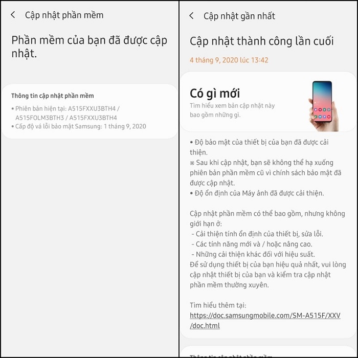 Quá trình cập nhật diễn ra vài phút