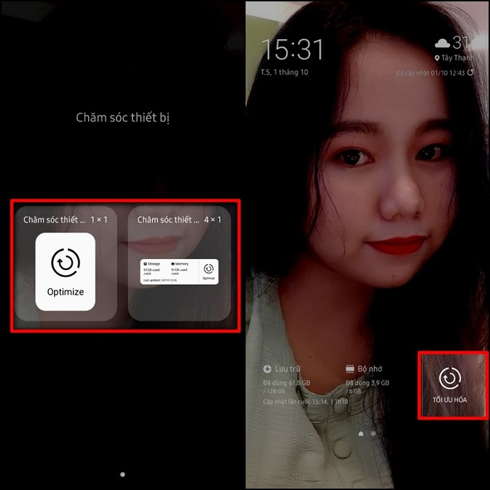 Sau đó, chỉ cần nhấn vào hình vòng tròn là xong