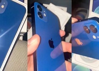 mở hộp iPhone 12 màu Xanh dương