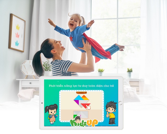 Máy được tích hợp ứng dụng hữu ích dành cho trẻ em Kidsup