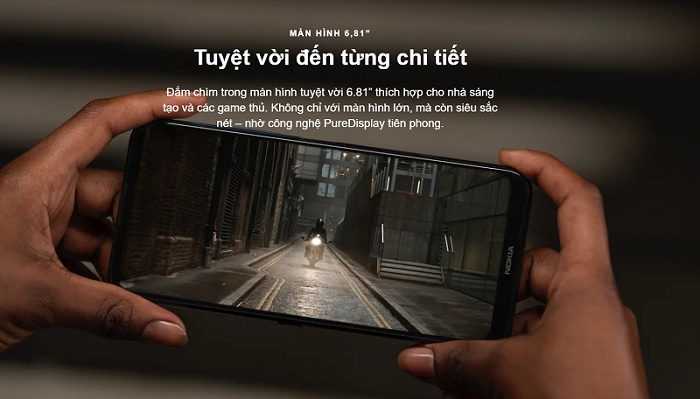 Nokia 8.3 5G sở hữu màn hình siêu lớn với công nghệ PureDisplay