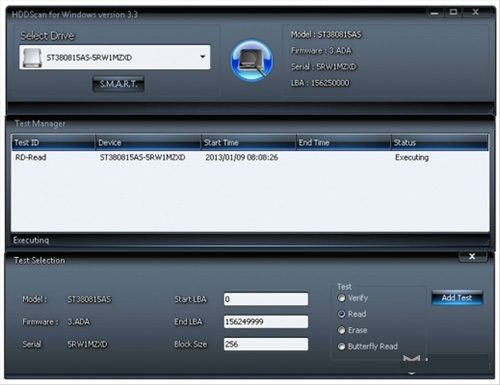 Phần mềm kiểm tra ổ cứng HHDscan