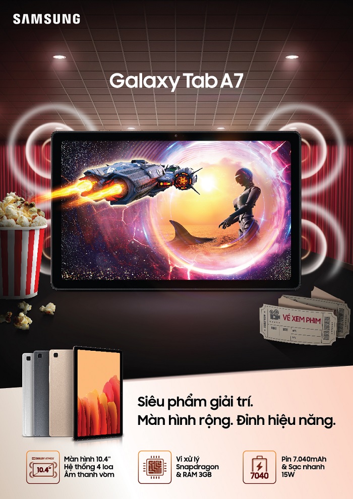 ra mắt Galaxy Tab A7