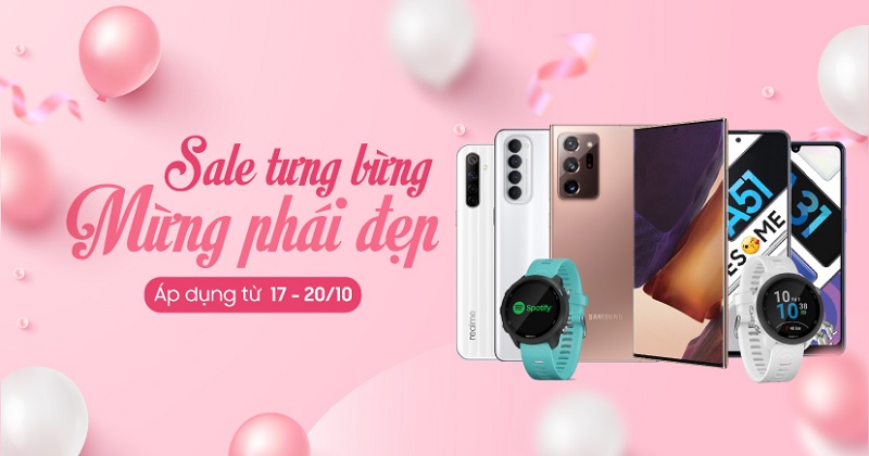 Sale tưng bừng - Mừng phái đẹp