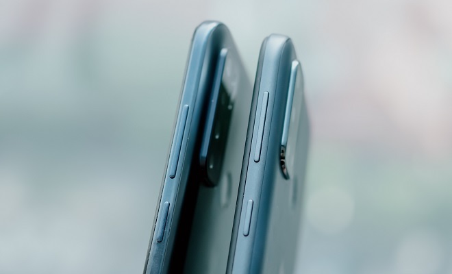 Vsmart Live 4 (bên trái) và Vsmart Joy 4 (bên phải) cùng có thiết kế 100% made in Vietnam