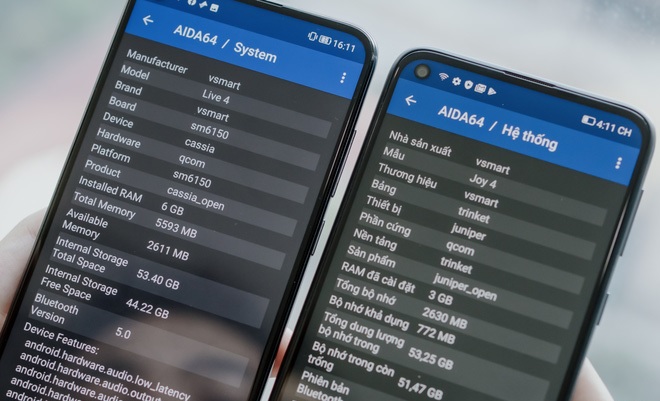 Live 4 có hiệu năng mạnh mẽ hơn hẳn Joy 4 nhờ chip Snapdragon 675