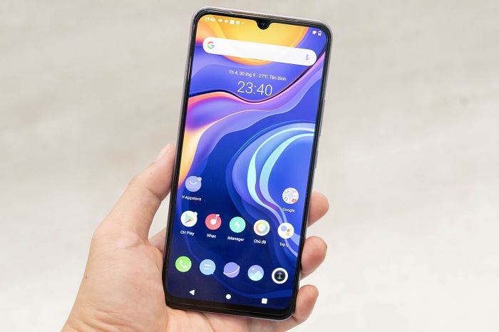 Màn hình Vivo V20 cho chất lượng hiển thị ấn tượng với tỷ lệ đạt 91,2%