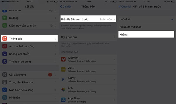 Cách ẩn tin nhắn Messenger trên điện thoại iPhone