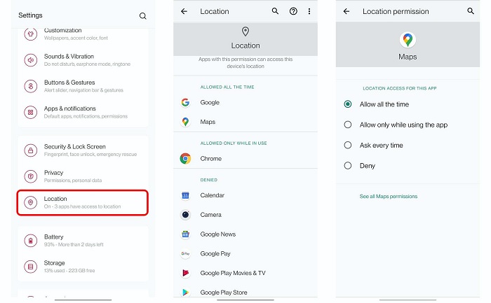Tính năng lưu trữ theo phạm vi
