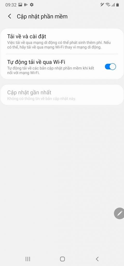 Cập nhật phần mềm