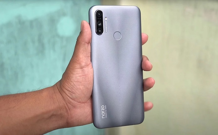 Thiết kế mặt sau của Narzo 20A