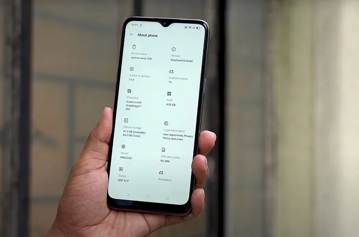 Thông số kỹ thuật Realme Narzo 20A