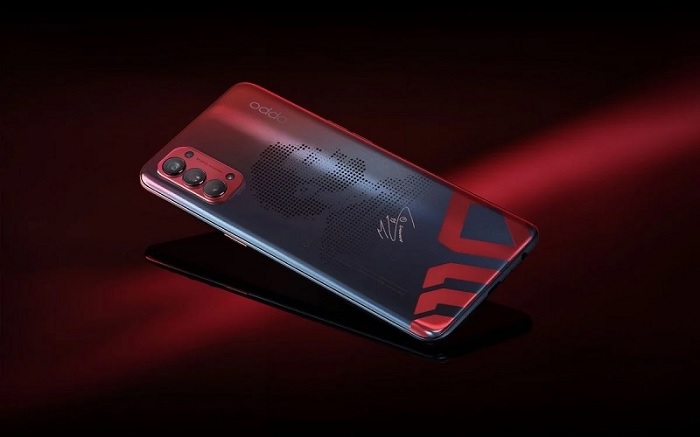 Mặt sau của OPPO Reno4 Mo Salah Edition