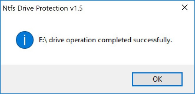 Ổ USB đã được đóng băng thành công