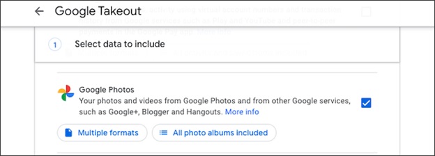 Click vào “Google Photos”