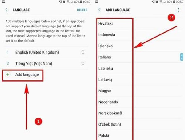 Cài đặt tiếng Việt cho điện thoại Samsung (2)
