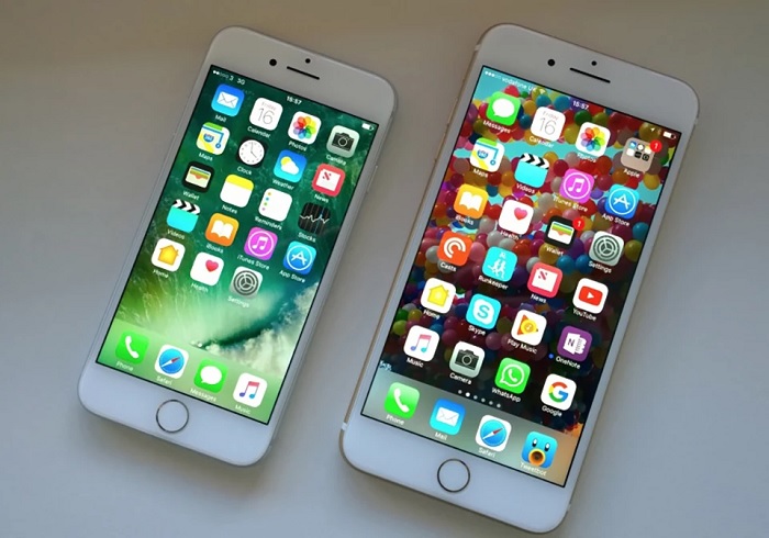 iPhone 7 sử dụng Touch ID, trong khi iPhone mới nhất sử dụng Face ID