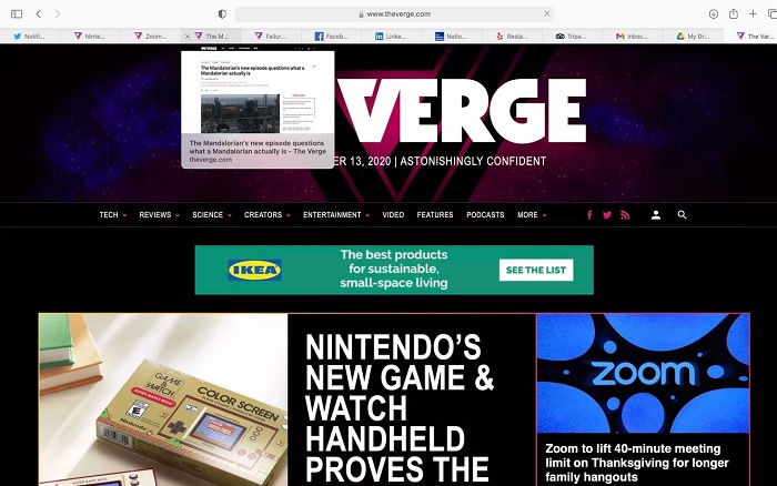 Safari 14 được cải tiến rất nhiều