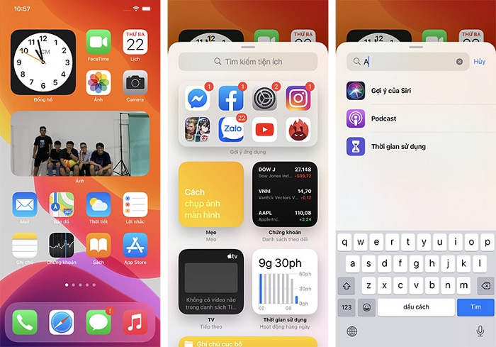 Người dùng có thể tùy chỉnh Widget trên màn hình chính