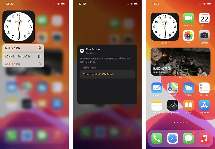 Giờ hiển thị sau khi đã chỉnh sửa