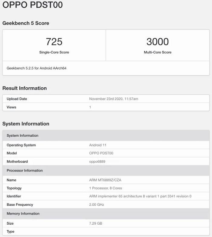 Điểm benchmark OPPO Reno5