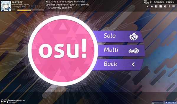 Game OSU luyện chuột