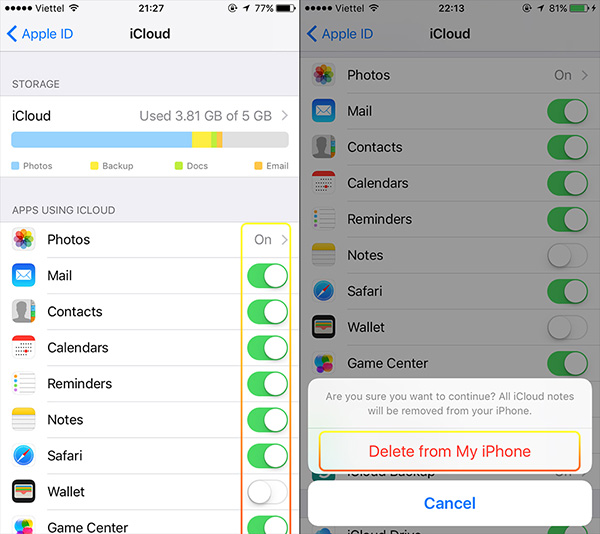 Xóa một số ứng dụng không cần thiết khỏi thiết bị
