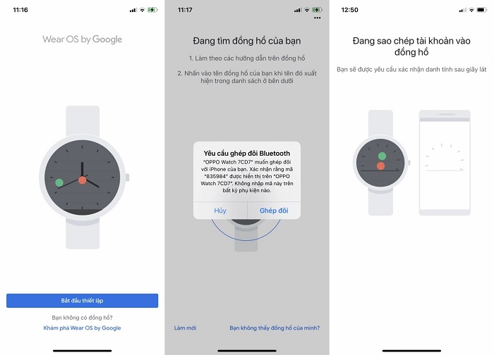 Kết nối điện thoại và OPPO Watch