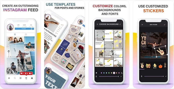 Giao diện ứng dụng Instagrids