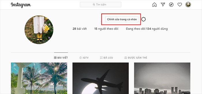 Vô hiệu hóa tạm thời tài khoản bằng cách vào chỉnh sửa trang cá nhân