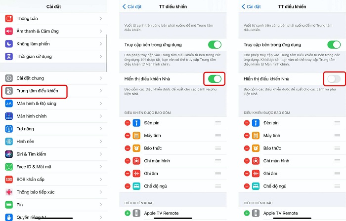 Tắt Điều khiển Nhà để bảng điều khiển không bị lộn xộn