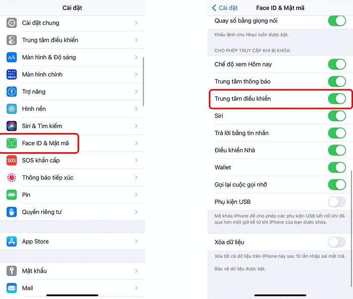 Bạn có thể ngăn Trung tâm điều khiển truy cập màn hình khóa bằng vài bước đơn giản