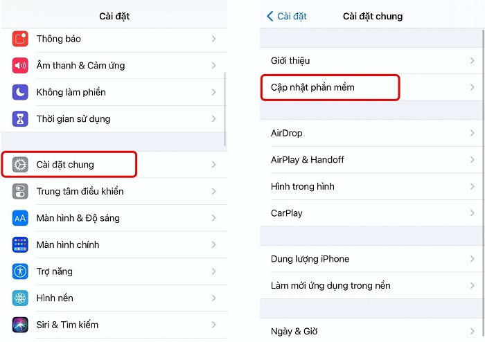 Nâng cấp version mới nhất cho iPhone