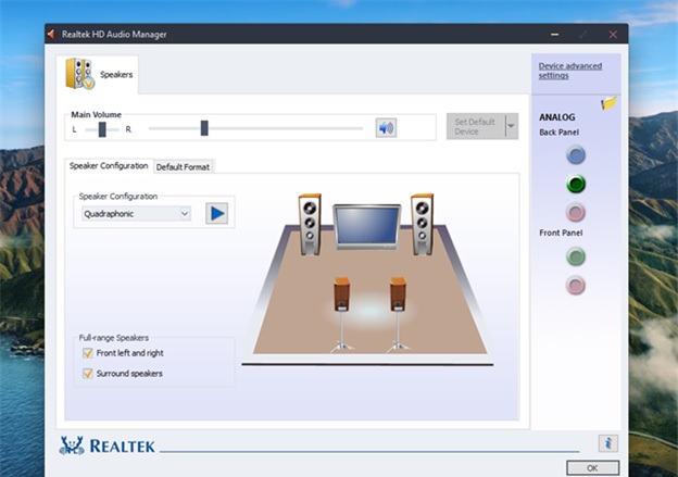 Realtek High Definition Audio vẫn là giải pháp số 1 hiện nay để tăng cường tiếng bass cho loa trong laptop