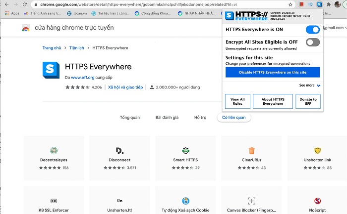 Tiện ích HTTPS Everywhere