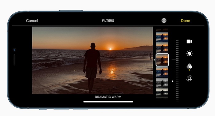 Cho phép tùy chọn chỉnh sửa video trên iPhone 12