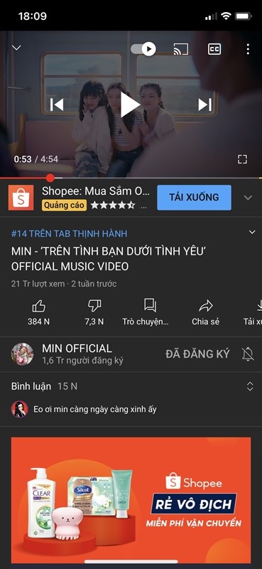 Tính năng phụ đề và Autoplay hiển thị ngay trên màn hình phát video