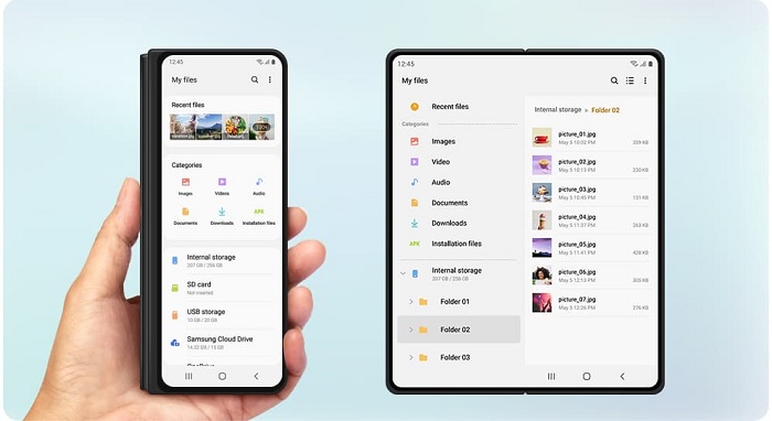 One UI 3.0 tương thích với mọi kích thước màn hình