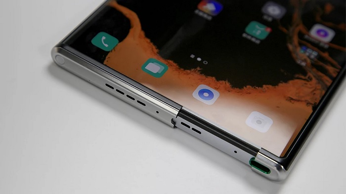 Cận cảnh cơ chế mở ra của màn hình OPPO X 2021