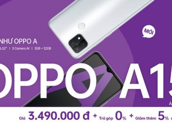 OPPO A15 chính thức lên kệ