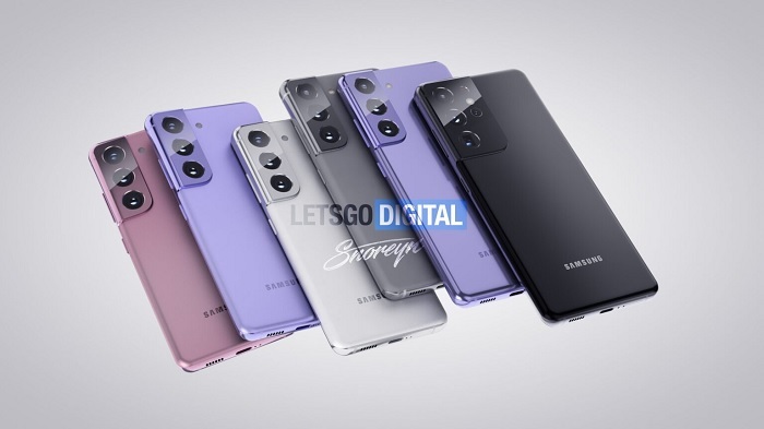 Ảnh render Galaxy S21 series