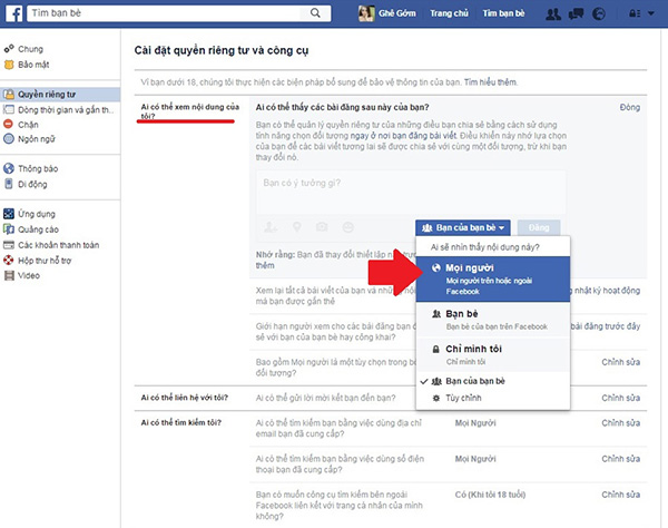 Cách bật chế độ theo dõi trên Facebook (1)