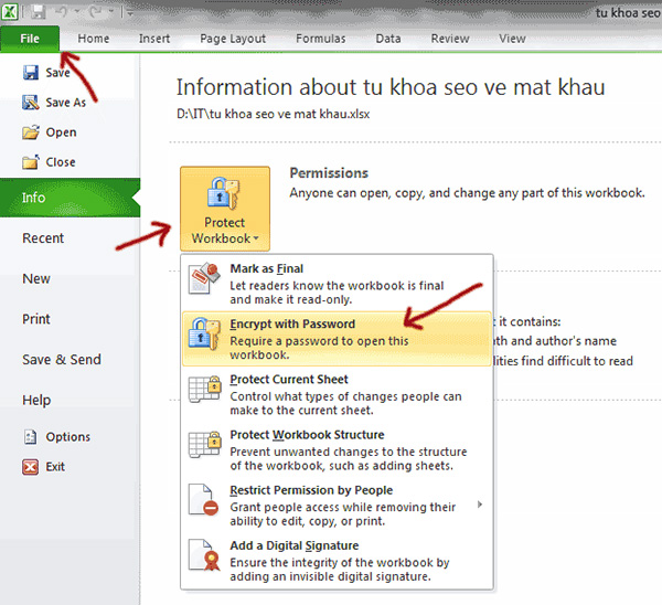 Hướng dẫn cách gỡ bỏ mật khẩu trong file word 2010