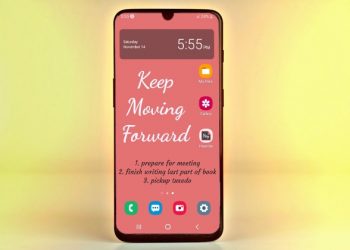 tạo ghi chú đẹp trên màn hình khóa điện thoại Android