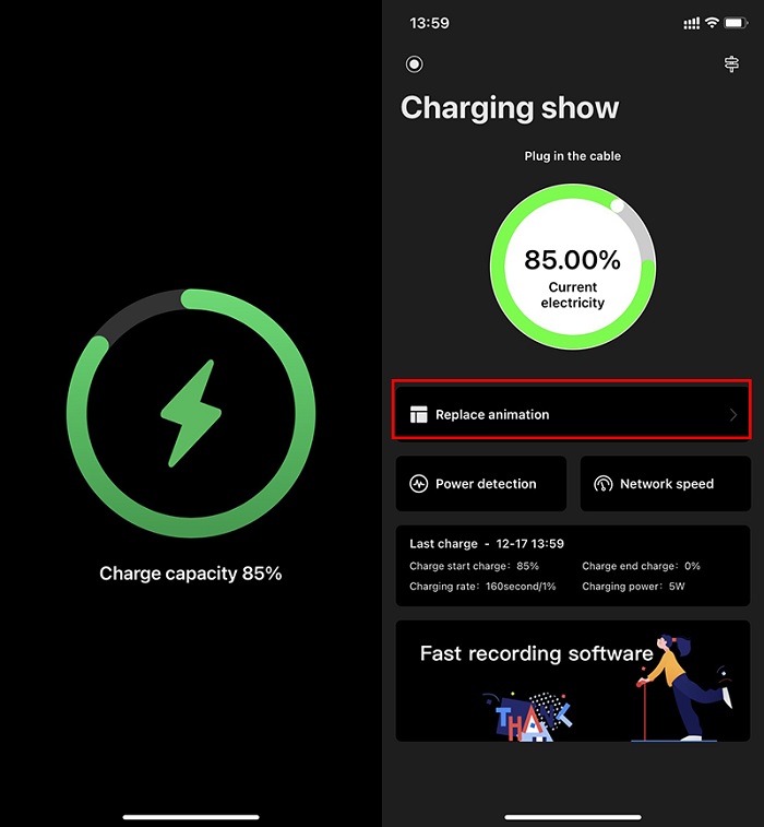 Kết quả đã có hiệu ứng sạc pin mới