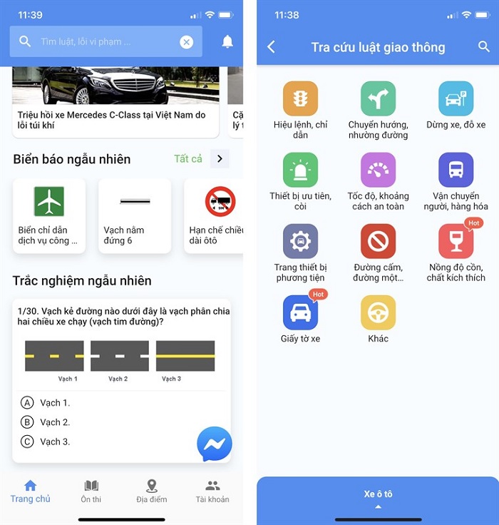 Các tính năng khác trên ứng dụng Kgo