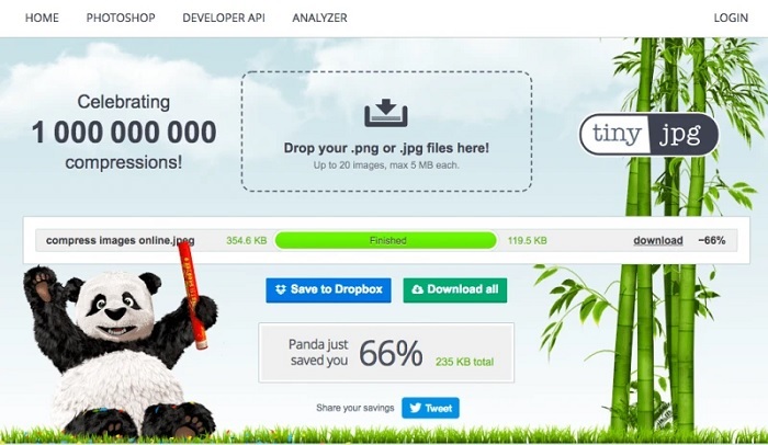 Nén hình ảnh với giao diện trực quan, dễ sử dụng